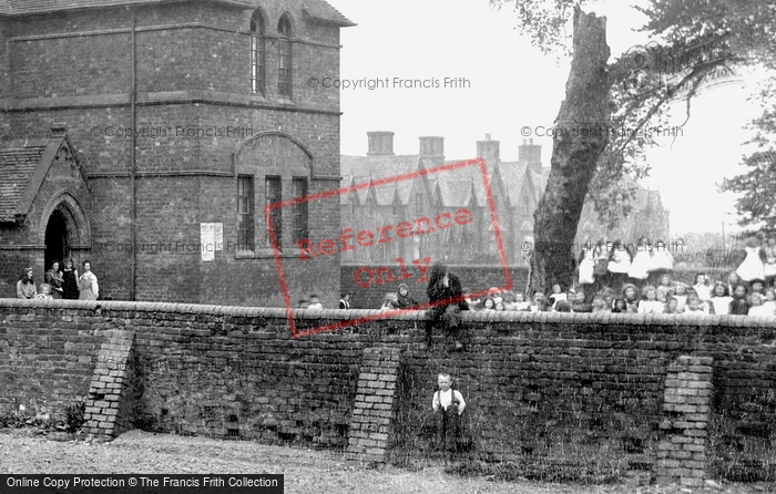 Photo of Saltney, Wood Memorial School Playground 1906