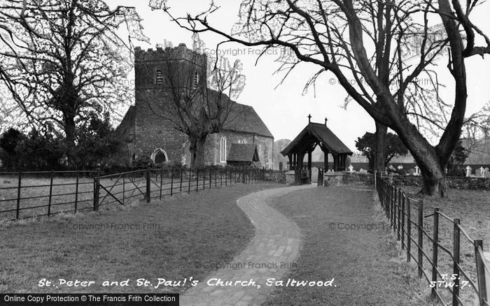 Photo of Saltwood, St Peter And St Paul's Church c.1955