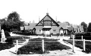 Saltwood, Village Hall and Almshouses 1902