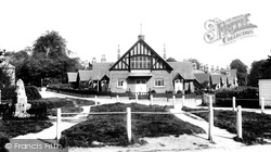 Saltwood, Village Hall and Almshouses 1902