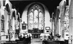 St John The Baptist Church Interior c.1960, Sampford Peverell
