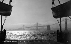 Bay Bridge From Oakland Ferry c.1935, San Francisco