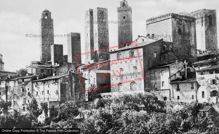 Photo of San Gimignano, View From Conservatorio Di Santa Chiara c.1910