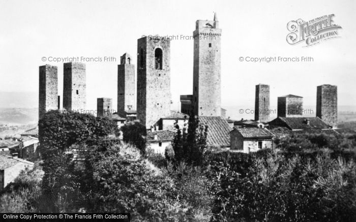 Photo of San Gimignano, View From Rocca Di Montestaffoli c.1920