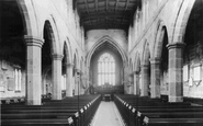 St Mary's Church Interior c.1955, Sandbach