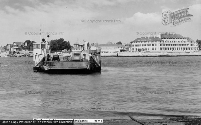 Photo of Sandbanks, And The Ferry c.1955