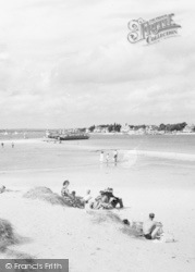 On The Beach At Shell Bay c.1960, Sandbanks