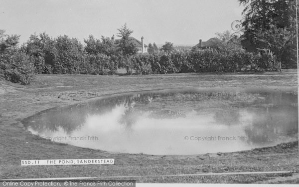 Photo of Sanderstead, The Pond c.1955