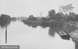The River And Lock c.1955, Sandford-on-Thames