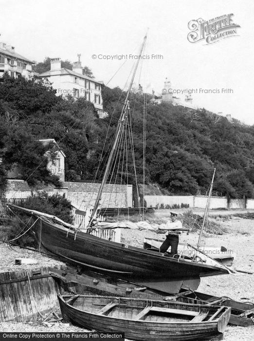 Photo of Sandgate, A Boatman, Radnor Cliff 1906