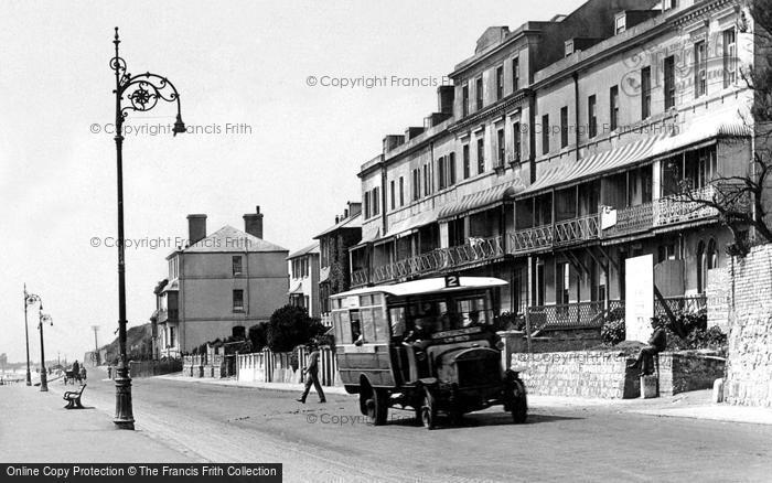 Photo of Sandgate, A Bus On The Esplanade 1918