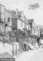 Children In Upper Folkestone Road 1897, Sandgate
