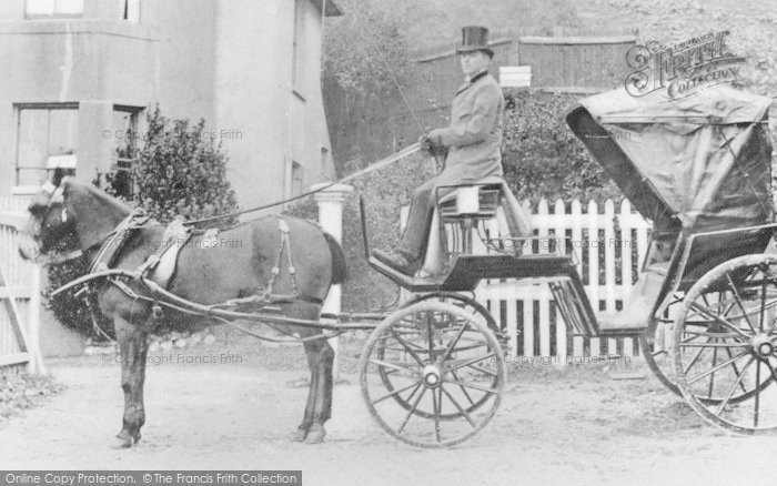 Photo of Sandgate, Horse Drawn Coach, Westgrove House c.1900