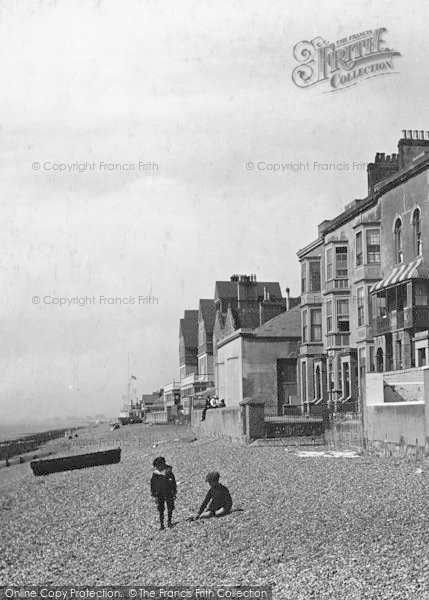 Photo of Sandgate, The Beach At Devonshire Terrace 1906