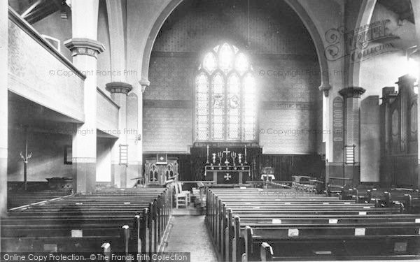 Photo of Sandgate, The Church, Interior 1906