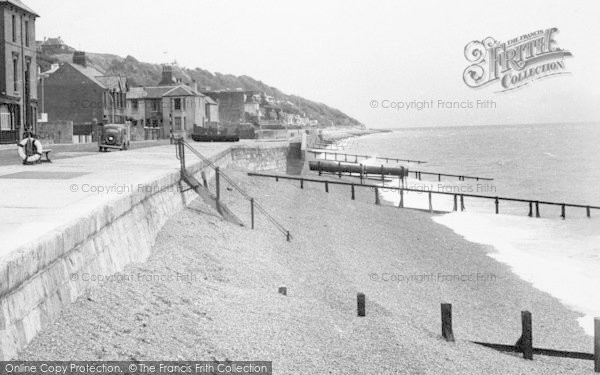 Photo of Sandgate, The Parade And Beach c.1955
