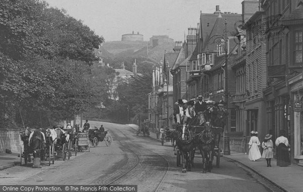 Photo of Sandgate, Traffic In High Street 1906