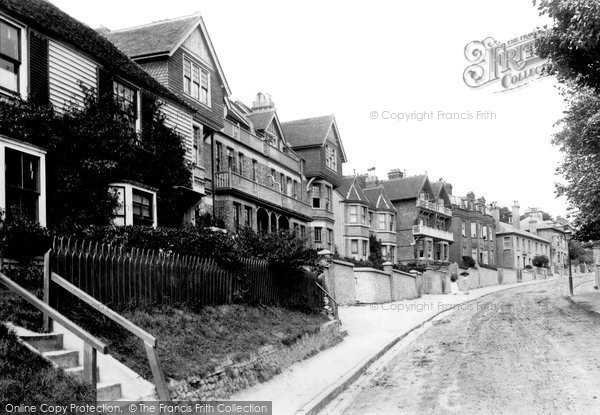 Photo of Sandgate, Upper Folkestone Road 1890