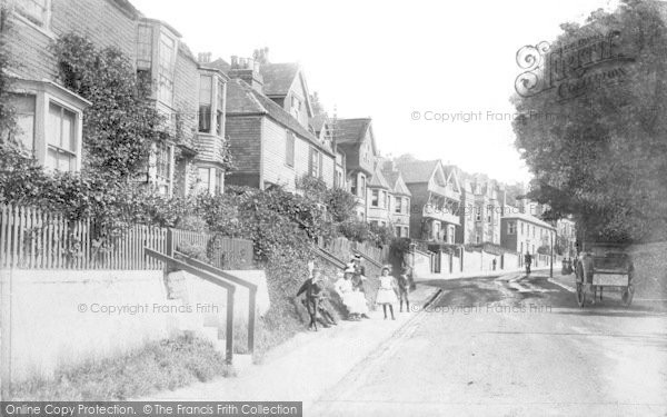Photo of Sandgate, Upper Folkestone Road 1897