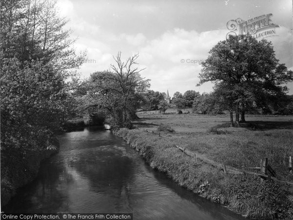 Photo of Sandhurst, River Blackwater And Church 1939