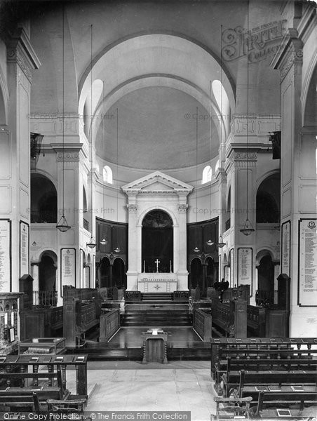 Photo of Sandhurst, Royal Military College, Christ Church Interior 1925