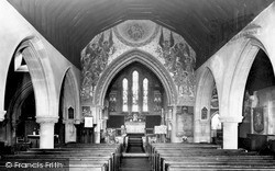 St Michael's Church, The Interior c.1960, Sandhurst
