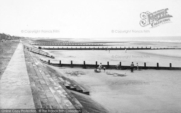 Photo of Sandilands, Beach Near Clubhouse c.1955