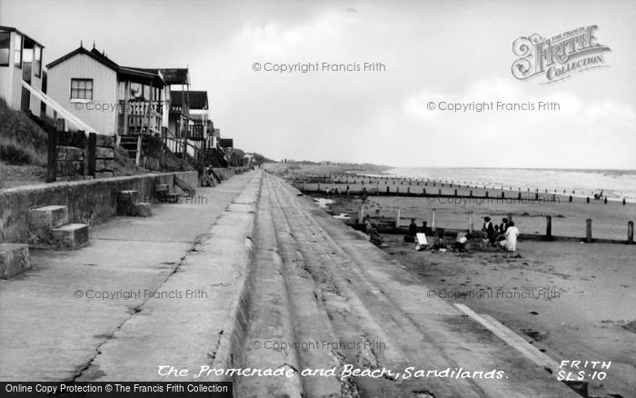 Photo of Sandilands, The Promenade And Beach c.1955