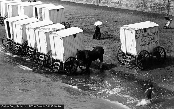 Photo of Sandown, Bathing Machines 1913