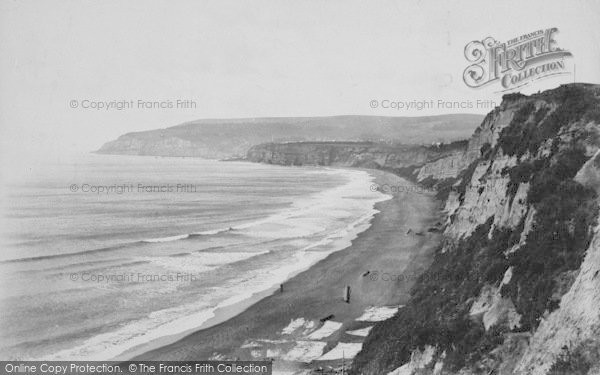 Photo of Sandown, Bay, Looking West 1890