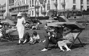 Deck Chairs On The Beach 1923, Sandown