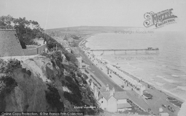 Photo of Sandown, From The Cliffs 1893