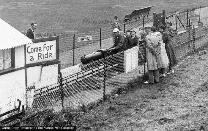 Photo of Sandown, Riding The Miniature Railway c.1955