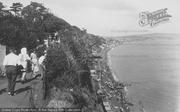 Photo of Sandown, The Beach And Cliff Walk 1933