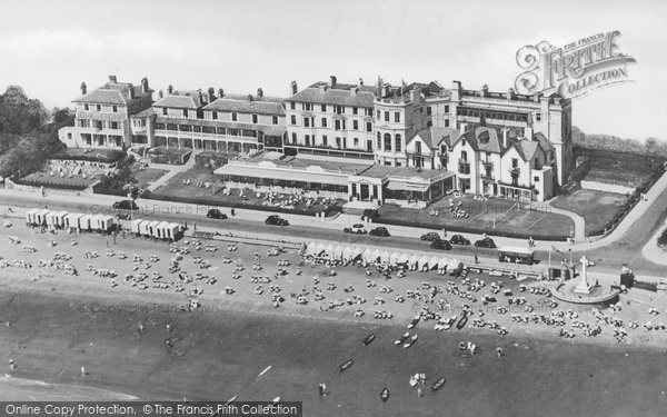 Photo of Sandown, The Ocean Hotel, Aerial View c.1935