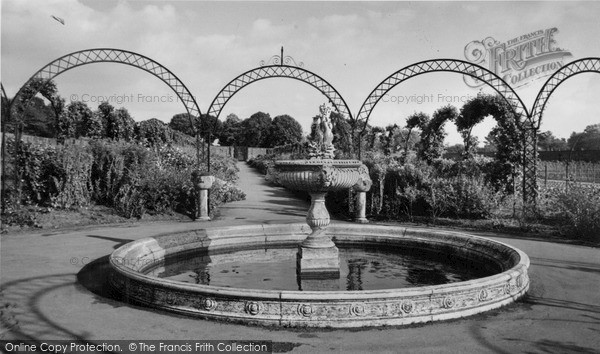 Photo of Sandringham, The Fountain c.1955