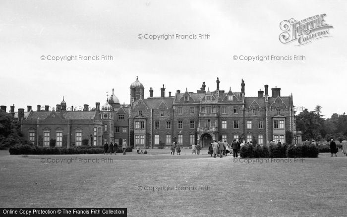 Photo of Sandringham, The House, East Front 1952