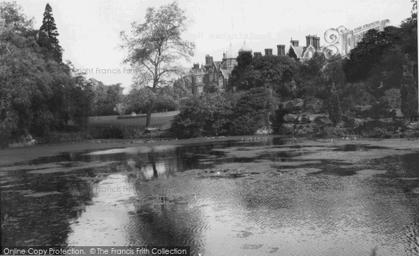Photo of Sandringham, The Lake And The House c.1955