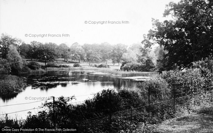 Photo of Sandringham, The Lake In The Park c.1930