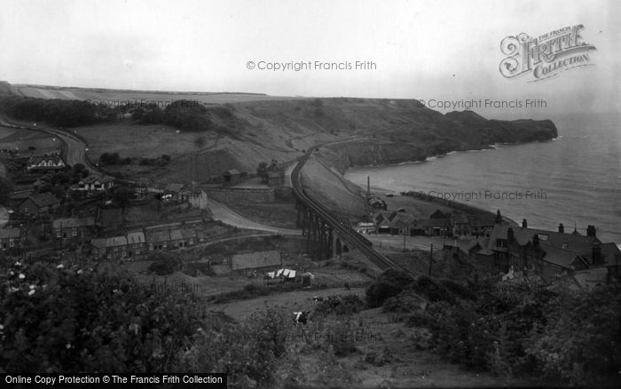 Photo of Sandsend, Showing Lythe Bank 1932