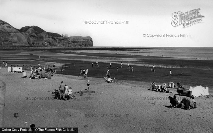 Photo of Sandsend, The Beach c.1955