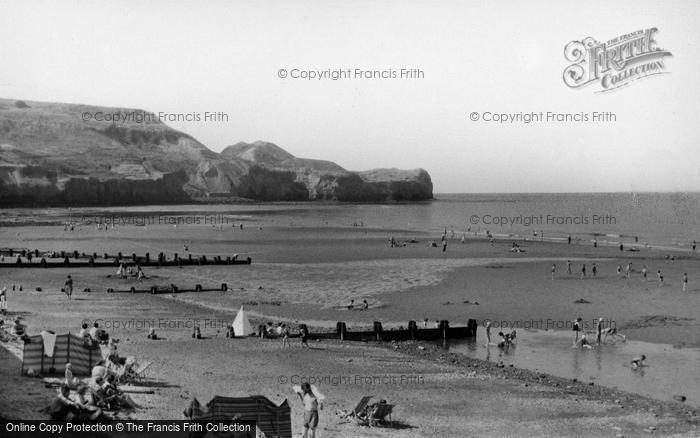 Photo of Sandsend, The Beach c.1955