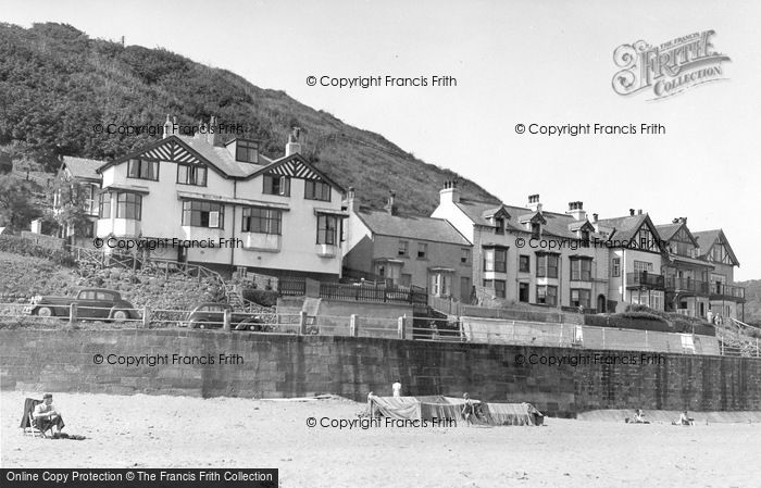 Photo of Sandsend, The Promenade And The Beach c.1955
