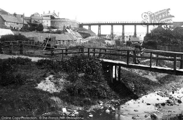 Photo of Sandsend, Wood Bridge c.1885