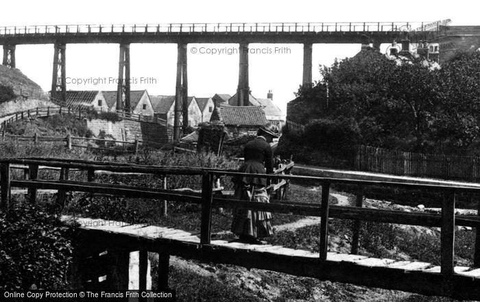 Photo of Sandsend, Wood Bridge c.1885