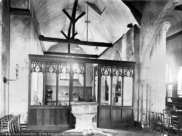 Photo of Sandwich, St Clement's Church Interior 1924