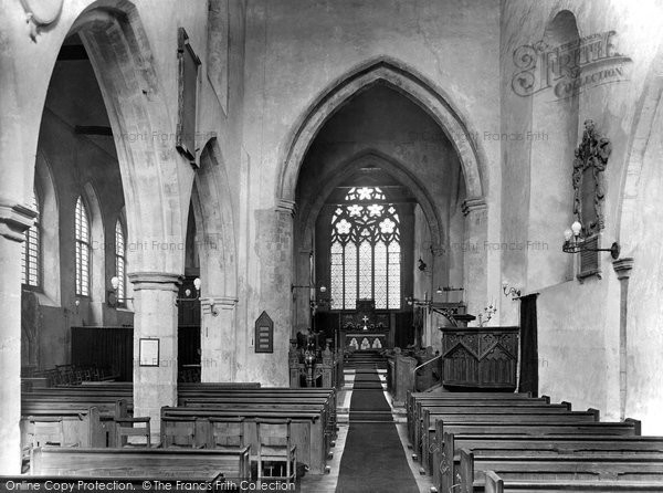 Photo of Sandwich, St Peter's Church, Interior 1924