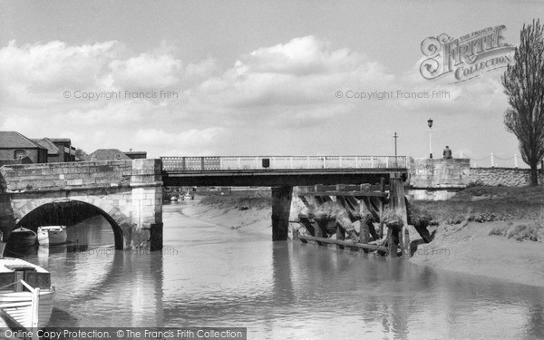 Photo of Sandwich, The River Stour And Bridge c.1960