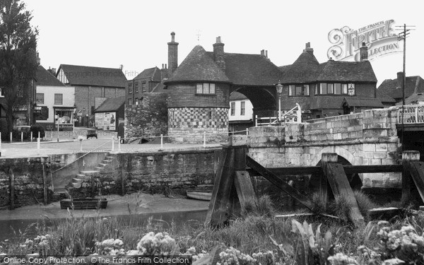 Photo of Sandwich, The Toll Bridge c.1955