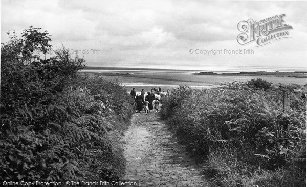 Photo of Sandyhills, Approach To The Beach c.1955
